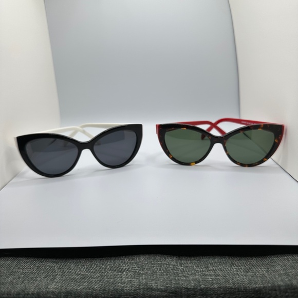 Accessories - Cat Eye Sunglasses - High Quality Acetate Frames - 2 pairs